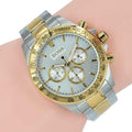  Shop Authentic Hugo Boss Ikon Chronograph Silver Dial Two Tone Steel Strap Watch for Men - 1512960 - Luxxuri