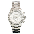 Shop Authentic Hugo Boss Ikon Chronograph White Dial Silver Steel Strap Watch for Men - 1512962 - Luxxuri