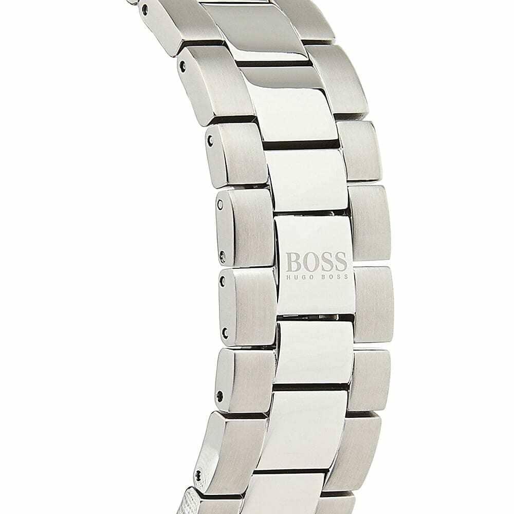 Shop Authentic Hugo Boss Ikon Chronograph White Dial Silver Steel Strap Watch for Men - 1512962 - Luxxuri