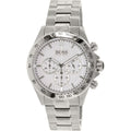  Shop Authentic Hugo Boss Ikon Chronograph White Dial Silver Steel Strap Watch for Men - 1512962 - Luxxuri