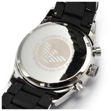  Shop Authentic Emporio Armani Sportivo Chronograph Black Dial Black Strap Watch For Men - AR5858 - Luxxuri