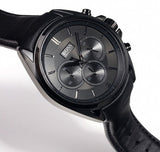  Shop Authentic Hugo Boss Driver Chronograph Black Dial Black Leather Strap Watch For Men - HB1513061 - Luxxuri