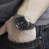  Shop Authentic Hugo Boss Driver Chronograph Black Dial Silver Steel Strap Watch For Men - 1513080 - Luxxuri