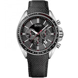  Shop Authentic Hugo Boss Driver Black Dial Black Leather Strap Watch for Men -1513087 - Luxxuri