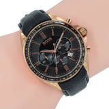  Shop Authentic Hugo Boss Driver Black Dial Black Leather Strap Watch for Men - 1513092 - Luxxuri