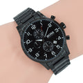  Shop Authentic Hugo Boss Chronograph Black Dial Black Steel Strap Watch for Men - 1513180 - Luxxuri
