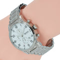  Shop Authentic Hugo Boss Aeroliner Chronograph White Dial Silver Steel Strap Watch for Men - 1513182 - Luxxuri