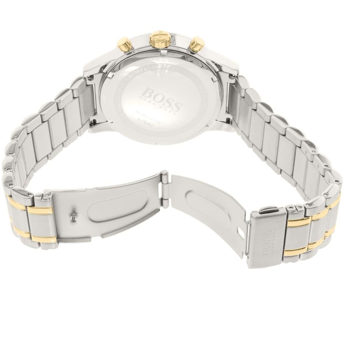  Shop Authentic Hugo Boss Areoliner Chronograph White Dial Two Tone Steel Strap Watch for Men - 1513236 - Luxxuri