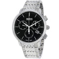  Shop Authentic Hugo Boss Associate Black Dial Silver Steel Strap Watch for Men - 1513267 - Luxxuri