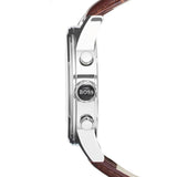  Shop Authentic Hugo Boss Jet Chronograph Quartz Silver Dial Brown Leather Strap Watch For Men - HB1513280 - Luxxuri