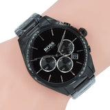  Shop Authentic Hugo Boss Onyx Black Dial Black Steel Strap Watch for Men - 1513365 - Luxxuri