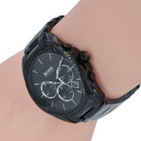  Shop Authentic Hugo Boss Onyx Black Dial Black Leather Strap Watch for Men - 1513367 - Luxxuri