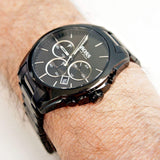  Shop Authentic Hugo Boss Onyx Black Dial Black Steel Strap Watch for Men - 1513365 - Luxxuri