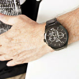  Shop Authentic Hugo Boss Onyx Black Dial Black Steel Strap Watch for Men - 1513365 - Luxxuri