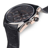 Shop Authentic Hugo Boss Onyx Chronograph Grey Dial Black Leather Strap Watch For Men - HB1513366 - Luxxuri