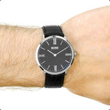  Shop Authentic Hugo Boss Jackson Black Dial Black Leather Strap Watch for Men - 1513369 - Luxxuri