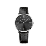  Shop Authentic Hugo Boss Jackson Black Dial Black Leather Strap Watch for Men - 1513369 - Luxxuri