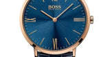  Shop Authentic Hugo Boss Jackson Blue Dial Black Leather Strap Watch for Men - 1513371 - Luxxuri