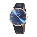  Shop Authentic Hugo Boss Classic Jackson Blue Dial Brown Leather Strap Watch for Men - 1513458 - Luxxuri