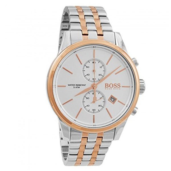  Shop Authentic Hugo Boss Jet Silver Dial Two Tone Steel Strap Watch for Men - 1513385 - Luxxuri