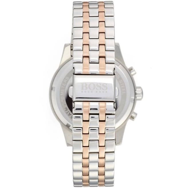  Shop Authentic Hugo Boss Jet Silver Dial Two Tone Steel Strap Watch for Men - 1513385 - Luxxuri