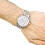  Shop Authentic Hugo Boss Companion Silver Dial Two Tone Mesh Bracelet Watch for Men - 1513654 - Luxxuri