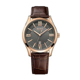  Shop Authentic Hugo Boss Ambassador Grey Dial Brown Leather Strap Watch for Men - 1513387 - Luxxuri