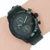  Shop Authentic Hugo Boss Rafale Chronograph Black Dial Black Leather Strap Watch For Men - 1513389 - Luxxuri
