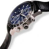 Shop Authentic Hugo Boss Rafale Chronograph Blue Dial Black Leather Strap Watch For Men - 1513391 - Luxxuri