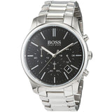  Shop Authentic Hugo Boss Commander Black Dial Silver Steel Strap Watch for Men - 1513433 - Luxxuri
