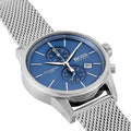  Shop Authentic Hugo Boss Jet Blue Dial Silver Mesh Bracelet Watch for Men - 1513441 - Luxxuri