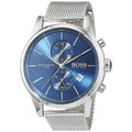  Shop Authentic Hugo Boss Jet Blue Dial Silver Mesh Bracelet Watch for Men - 1513441 - Luxxuri