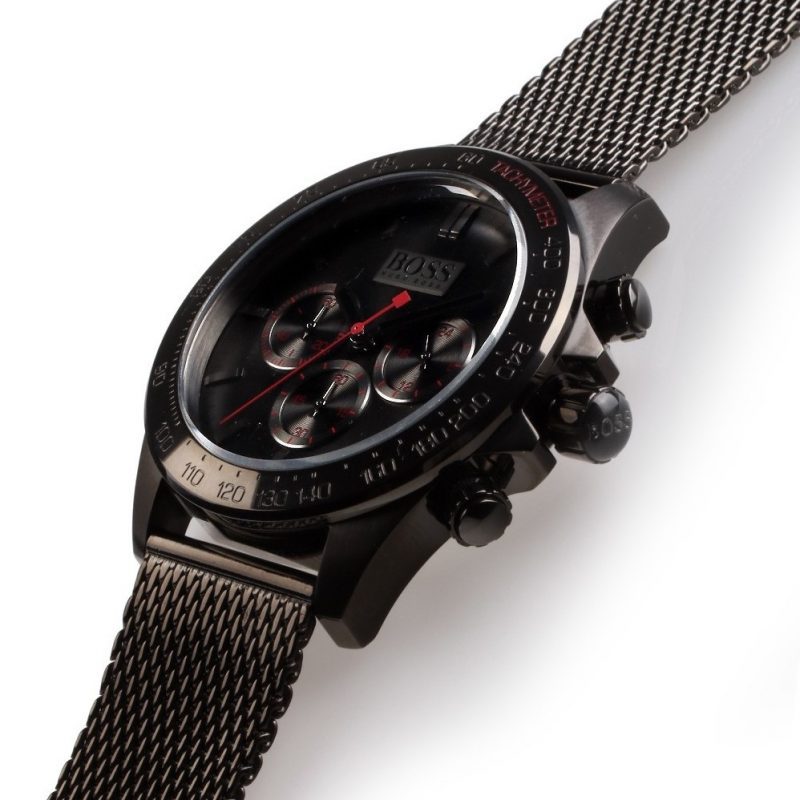  Shop Authentic Hugo Boss Ikon Grey Dial Grey Mesh Bracelet Watch for Men - 1513443 - Luxxuri