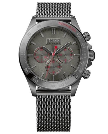  Shop Authentic Hugo Boss Ikon Grey Dial Grey Mesh Bracelet Watch for Men - 1513443 - Luxxuri