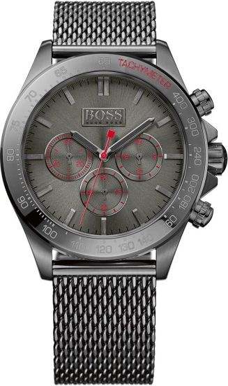  Shop Authentic Hugo Boss Ikon Grey Dial Grey Mesh Bracelet Watch for Men - 1513443 - Luxxuri