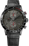  Shop Authentic Hugo Boss Rafale Chronograph Grey Dial Grey Leather Strap Watch For Men - 1513445 - Luxxuri