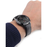  Shop Authentic Hugo Boss Rafale Chronograph Grey Dial Grey Leather Strap Watch For Men - 1513445 - Luxxuri