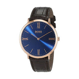  Shop Authentic Hugo Boss Classic Jackson Blue Dial Brown Leather Strap Watch for Men - 1513458 - Luxxuri