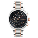  Shop Authentic Hugo Boss Grand Prix Black Dial Two Tone Steel Strap Watch for Men - 1513473 - Luxxuri