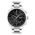 Shop Authentic Hugo Boss Grand Prix Black Dial Silver Steel Strap Watch for Men - 1513477 - Luxxuri