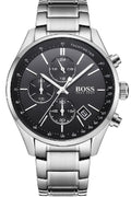  Shop Authentic Hugo Boss Grand Prix Black Dial Silver Steel Strap Watch for Men - 1513477 - Luxxuri