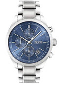  Shop Authentic Hugo Boss Grand Prix Blue Dial Silver Steel Strap Watch for Men - 1513478 - Luxxuri