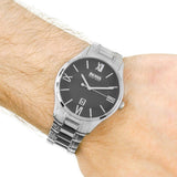  Shop Authentic Hugo Boss Governer Black Dial Silver Steel Strap Watch for Men - 1513488 - Luxxuri