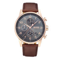 Shop Authentic Hugo Boss Navigator Grey Dial Brown Leather Strap Watch for Men - 1513496 - Luxxuri