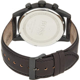  Shop Authentic Hugo Boss Navigator Black Dial Black Leather Strap Watch for Men - 1513497 - Luxxuri