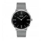  Shop Authentic Hugo Boss Jackson Quartz Black Dial Silver Mesh Bracelet Watch For Men - 1513514 - Luxxuri