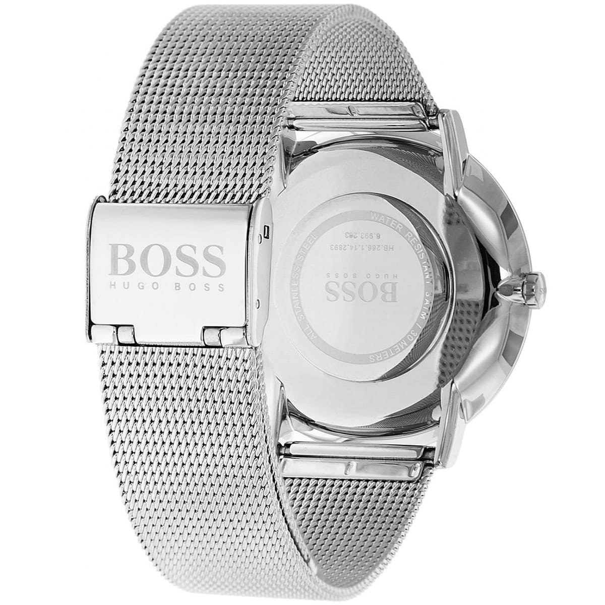 Shop Authentic Hugo Boss Ikon Grey Dial Grey Mesh Bracelet Watch for Men - 1513443 - Luxxuri