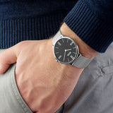  Shop Authentic Hugo Boss Jackson Quartz Black Dial Silver Mesh Bracelet Watch For Men - 1513514 - Luxxuri