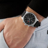  Shop Authentic Hugo Boss Professional Black Dial Black Silicone Strap Watch for Men - 1513525 - Luxxuri