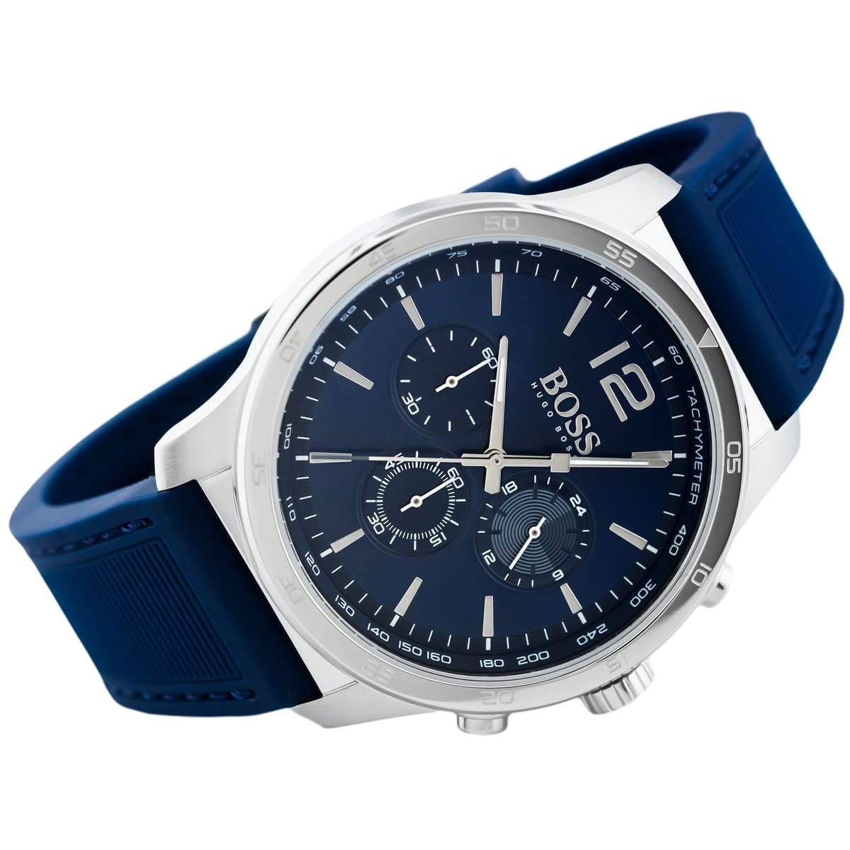  Shop Authentic Hugo Boss Professional Chronograph Blue Dial Blue Silicone Strap Watch for Men - 1513526 - Luxxuri